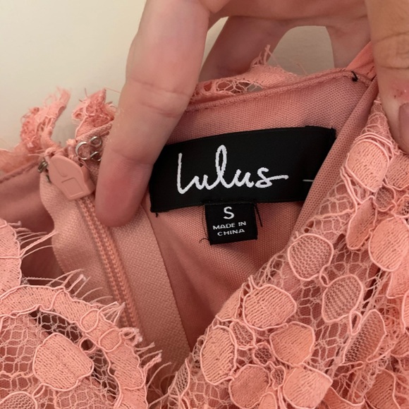 Lulu’s Unending Love Blush Pink Lace Maxi Dress S Prom Wedding Guest Bridesmaid - Picture 8 of 8